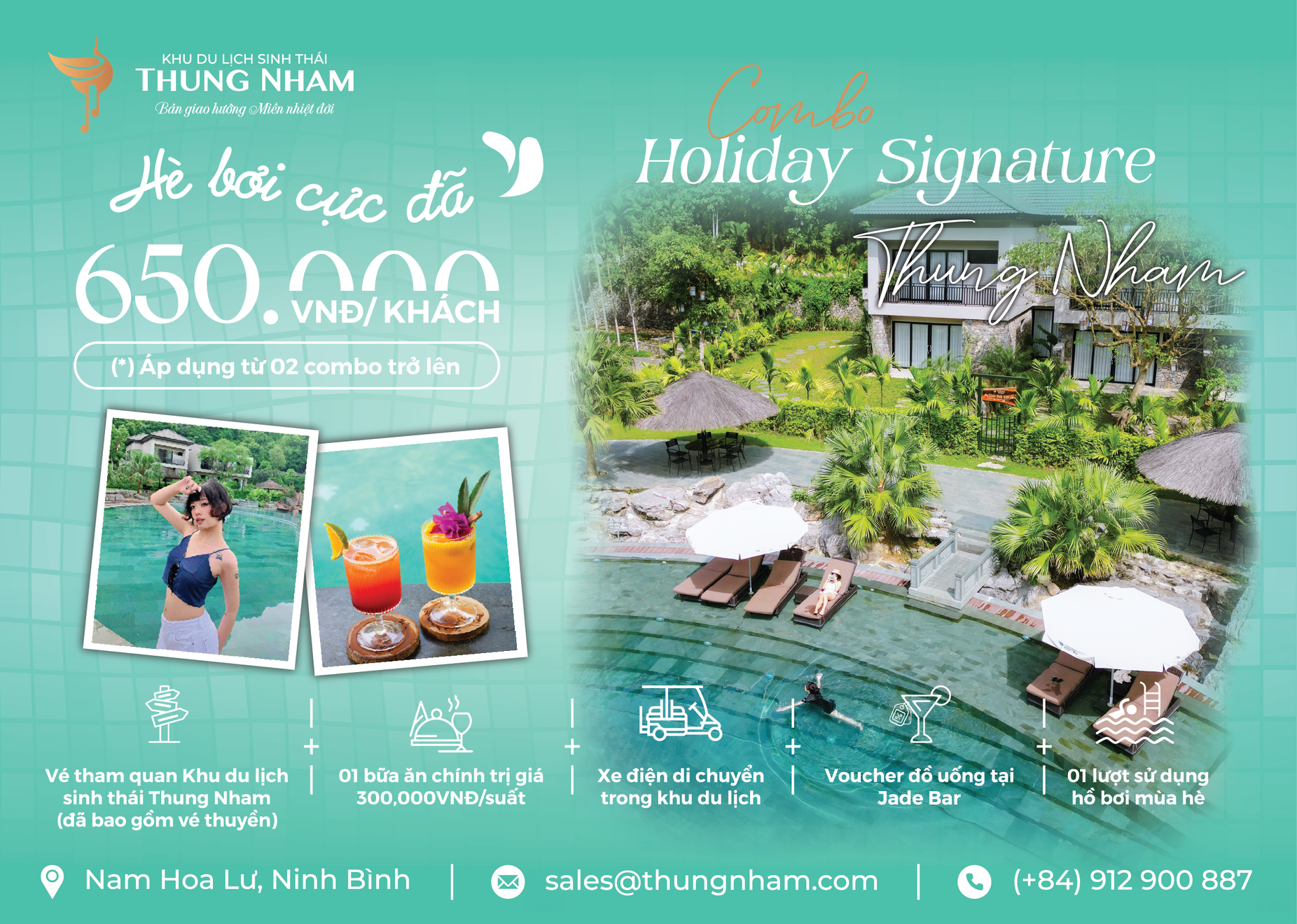 Combo Holiday Signature: Trọn Gói "Ăn - Chơi - Chill" 650.000đ/khách