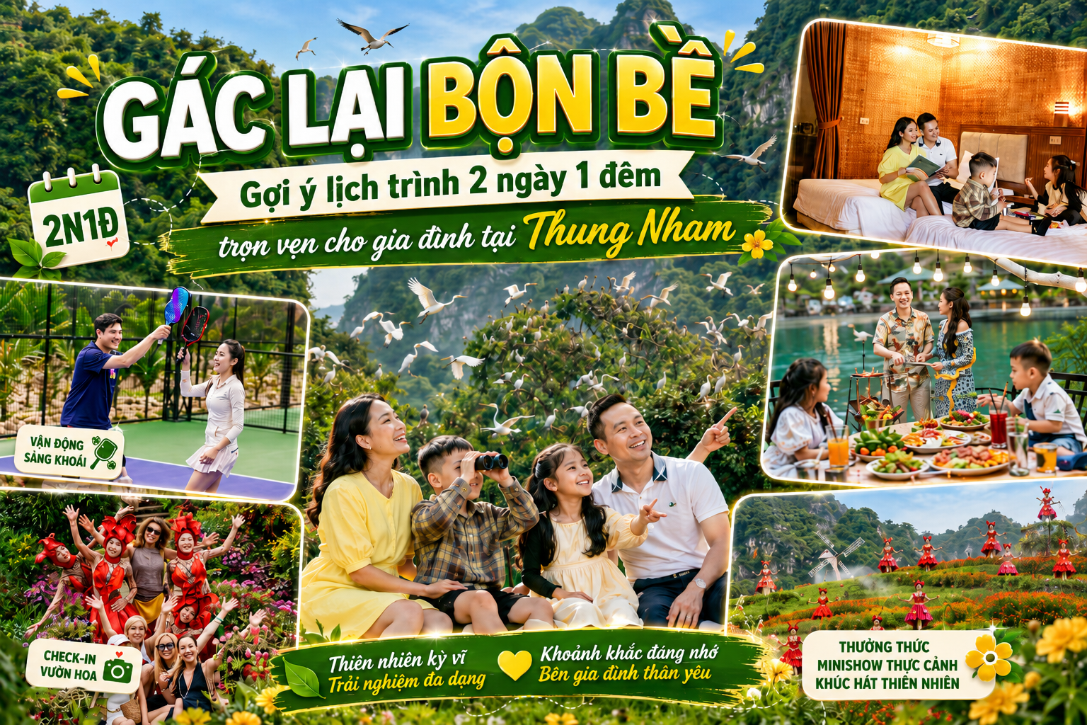 Lịch trình Thung Nham 2N1Đ