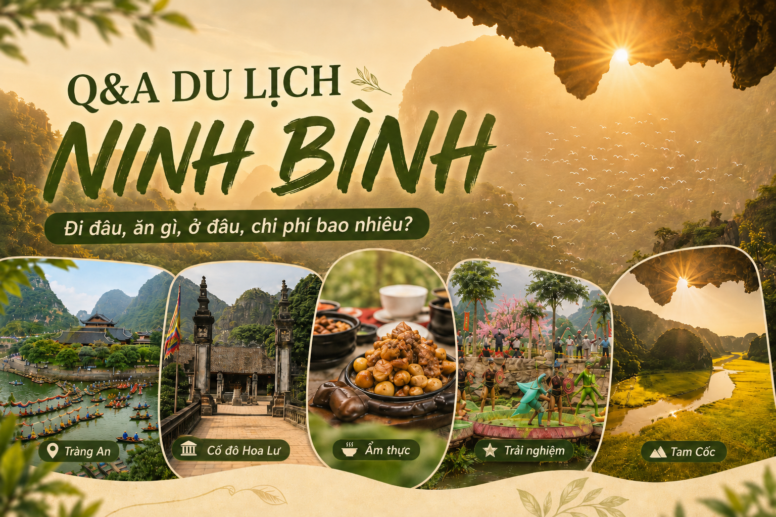 Q&A Du lịch Ninh Bình: Đi đâu, ăn gì, ở đâu, chi phí bao nhiêu?